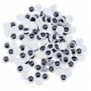 Samoprzylepne Oczy Brewis ruchome 8mm, 120szt